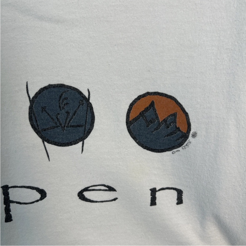 VTG 90’s Aspen Colorado Anvil Cotton Deluxe Long Sleeve Men’s Shirt Lg Skiing - Picture 5 of 13